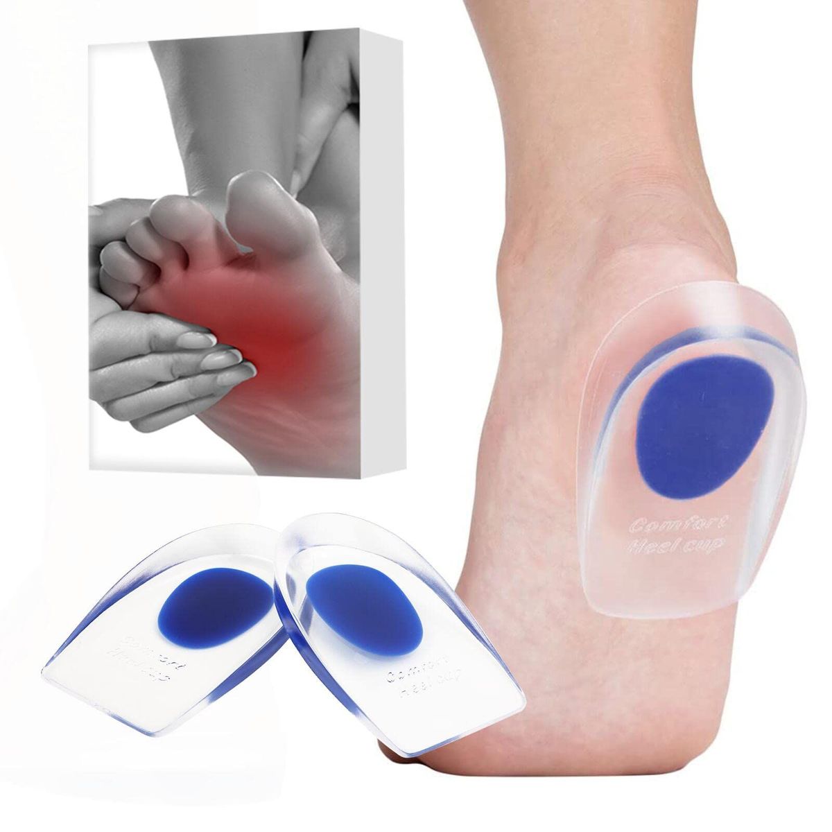 OEM - Talonera Plantilla De SIlicona Gel Flexible Para Espolon Calcaneo