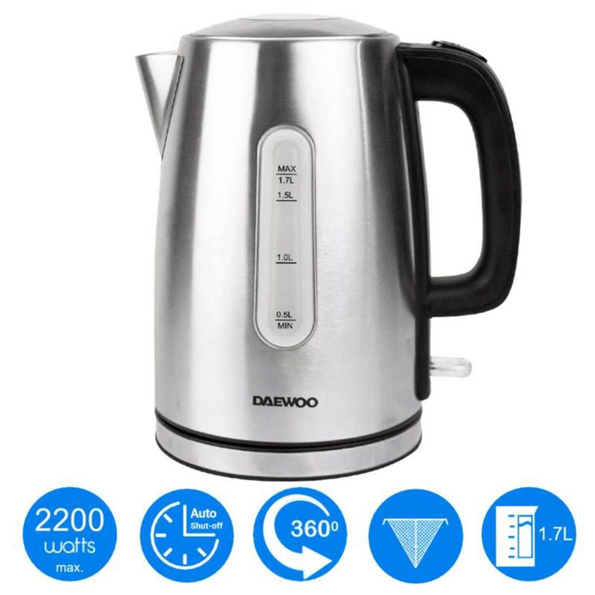 OSTER - Hervidor Inalámbrico Inoxidable Daewoo DEK-1349