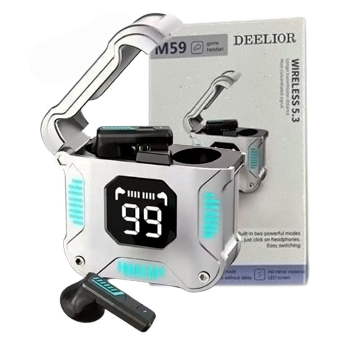 GENERICO - Audifonos Inalambrico Bluetooth 5.3 Con Pantalla Digital Y Microfono