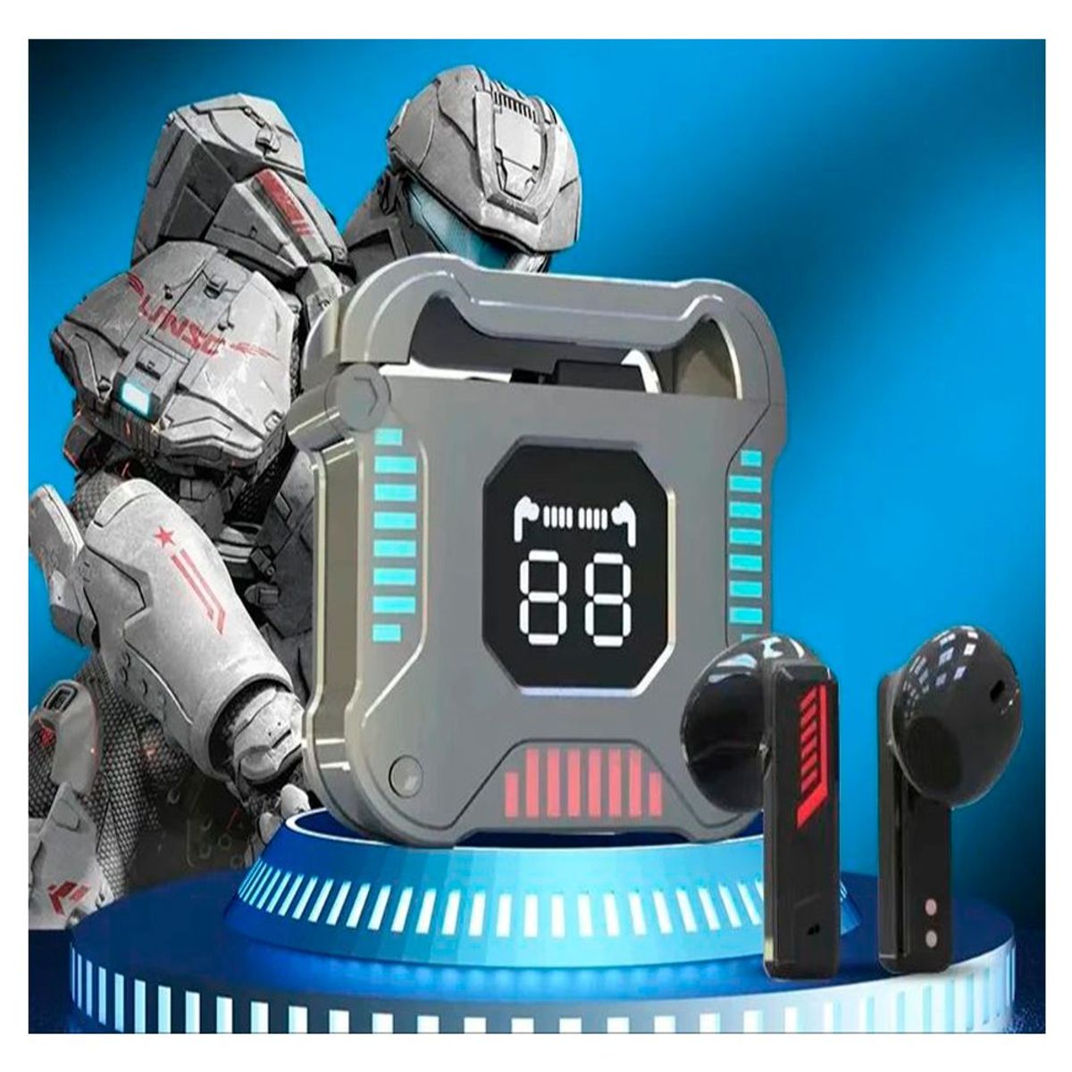 GENERICO - Audifonos Inalambrico Bluetooth 5.3 Con Pantalla Digital Y Microfono