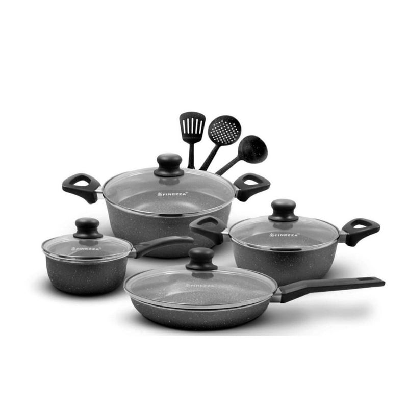 FINEZZA - Juego de ollas antiadherente 11PZAS FZ-X1705M Gris