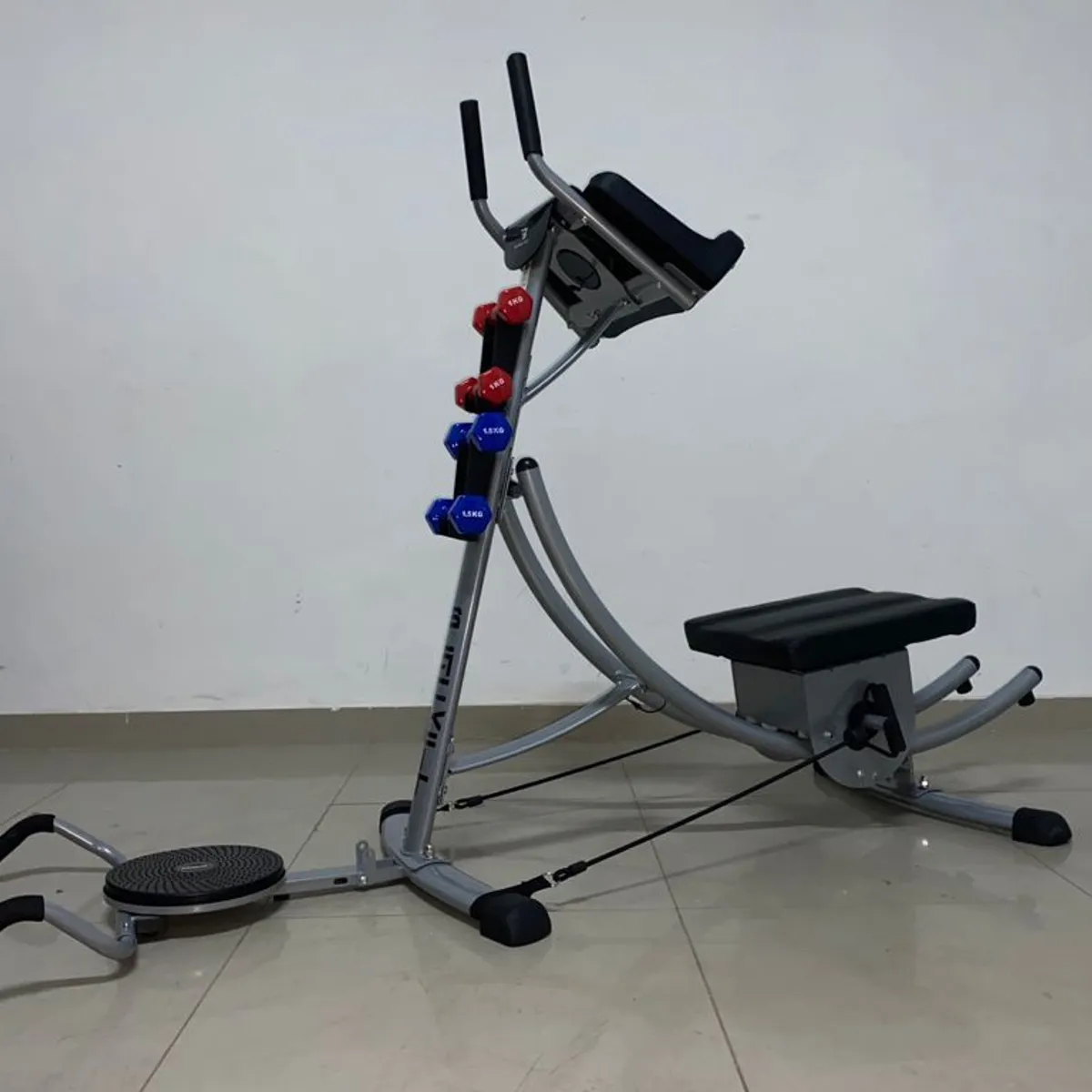 BLACKFIT - Maquina Abdominal AB Coaster Multifuncional con Accesorios