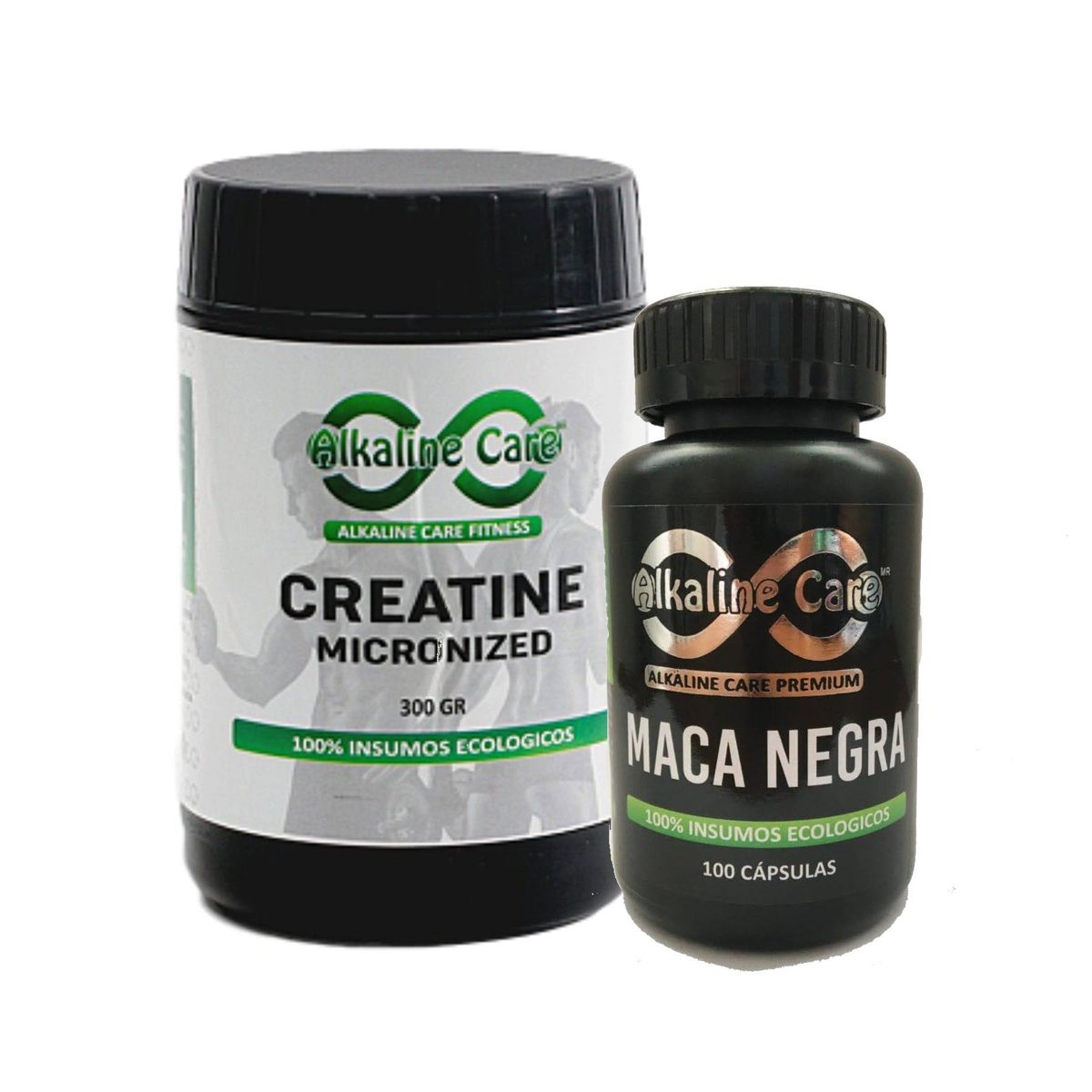 ALKALINE CARE - Creatina con maca negra 300gr + Maca Negra 100 capsulas