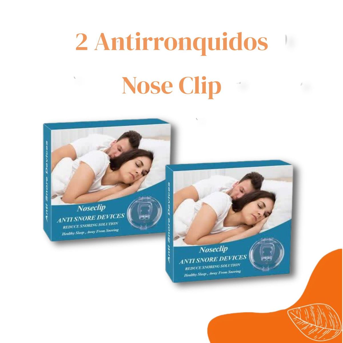 GENERICO - Pack 2 Antirronquidos Respiración pura Nose Clip