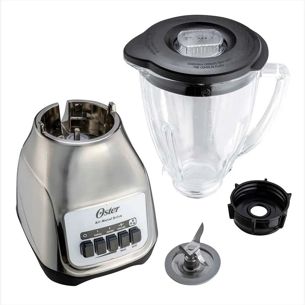 OSTER - Oster Licuadora 1.5 L  Silver 2 Velocidades + pulso BLSTKAGNPB053