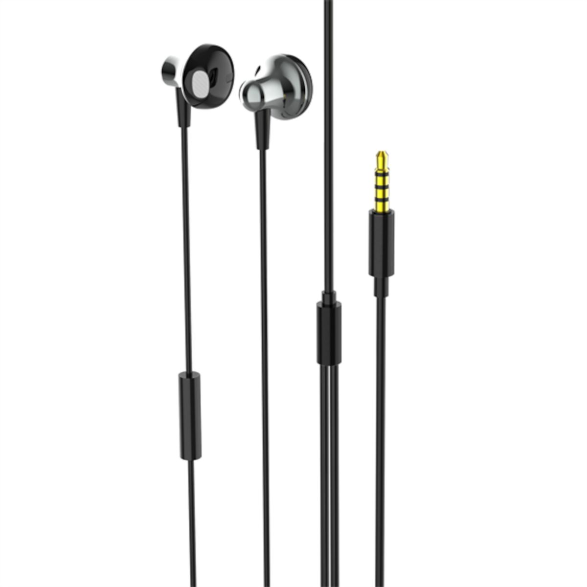 LDNIO - Auriculares con Cable HP-08 Audífonos Intrauditivos Negros