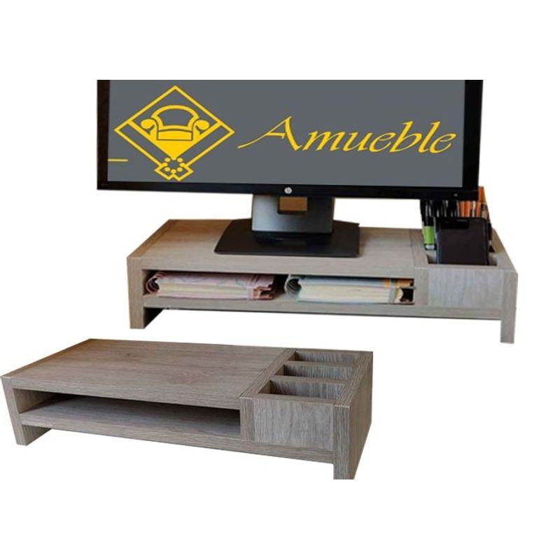 AMUEBLE - Base Soporte para monitores TIFANY Repisa para monitores