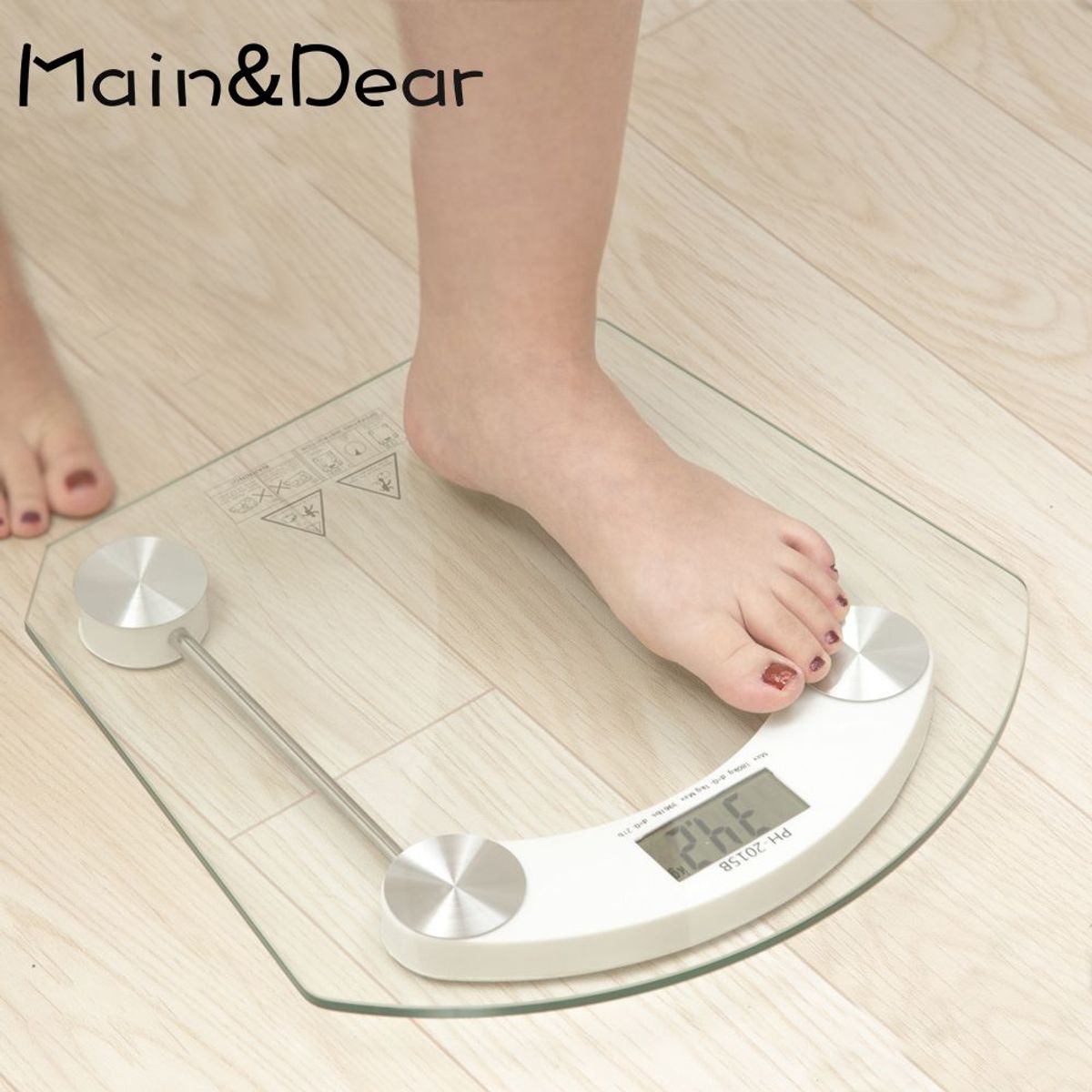 OEM - Bascula Balanza Digital de Baño Bascula Vidrio Templado