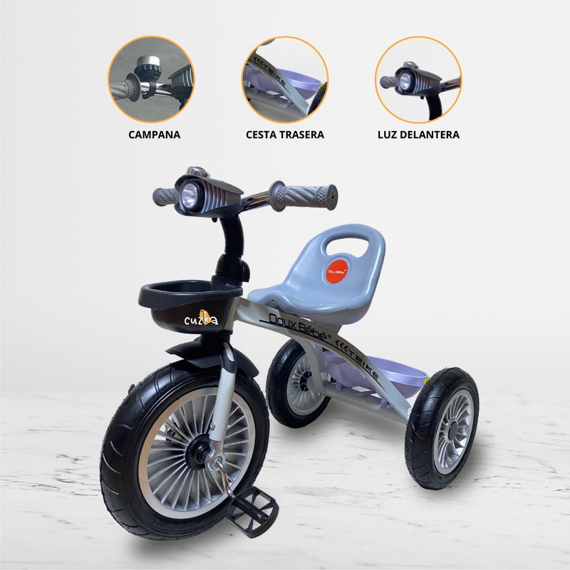 DOUX BEBE - Triciclo Chavo para Niño «TRIKE II» White