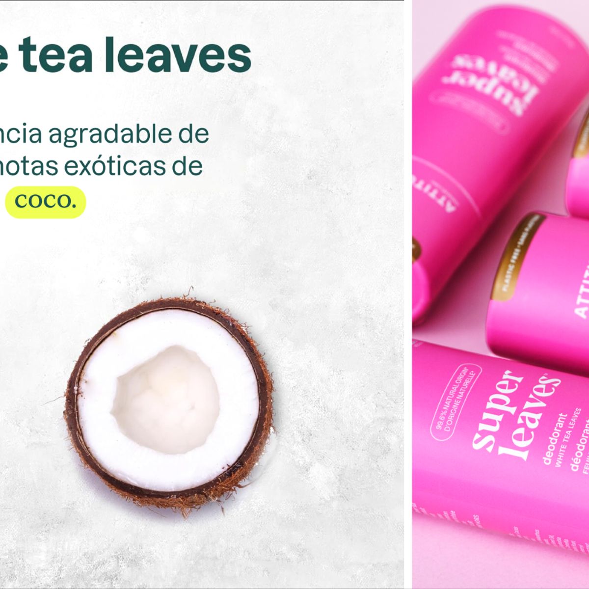 ATTITUDE - Desodorante Natural Te blanco 85gr