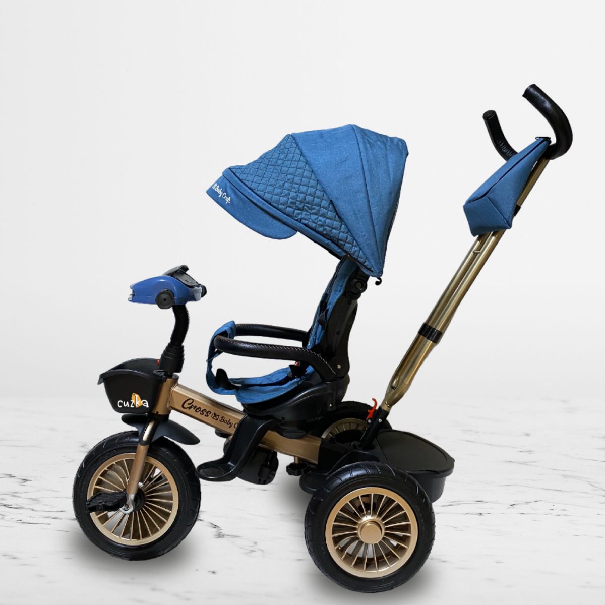 VOYAGE - Triciclo Giratorio 3 en 1 para Niños «CROSS» Blue