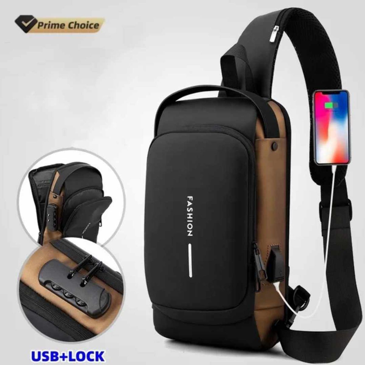 GENERICO - Mochila Tipo Morral Elegante de Hombre Sport Pechera Alta Calidad