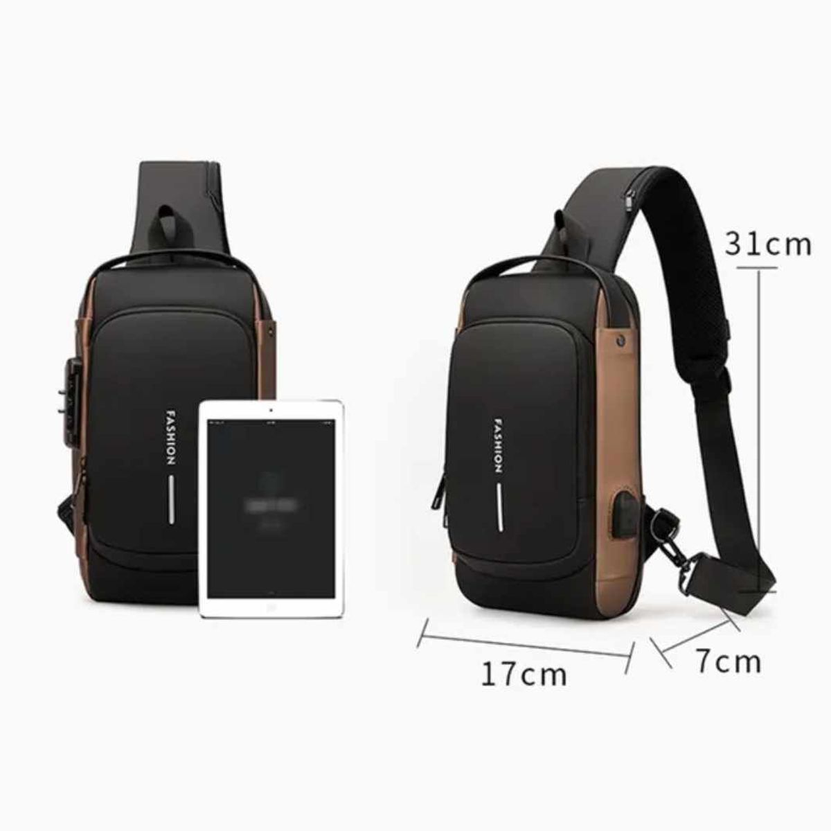 GENERICO - Mochila Tipo Morral Elegante de Hombre Sport Pechera Alta Calidad