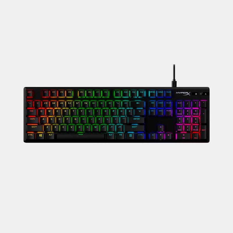 HYPERX - TECLADO HYPERX ALLOY ORIGINS MECHANICAL GAMING BLUE CLICKY SWITCH RGB