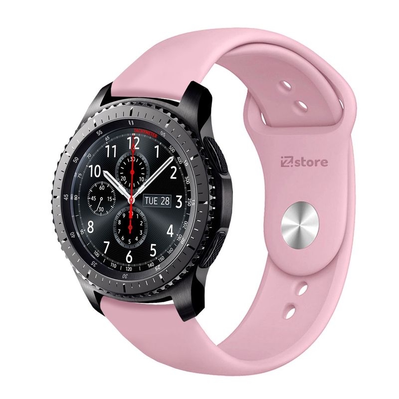 GENERICO - Correa Compatible Con Samsung Galaxy Gear S3 Frontier Rosado Broche 22
