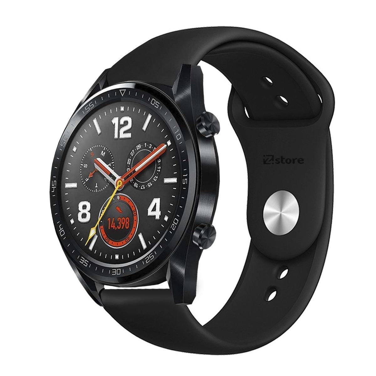 GENERICO - Correa Compatible Con Huawei Watch GT Negro Broche 22mm