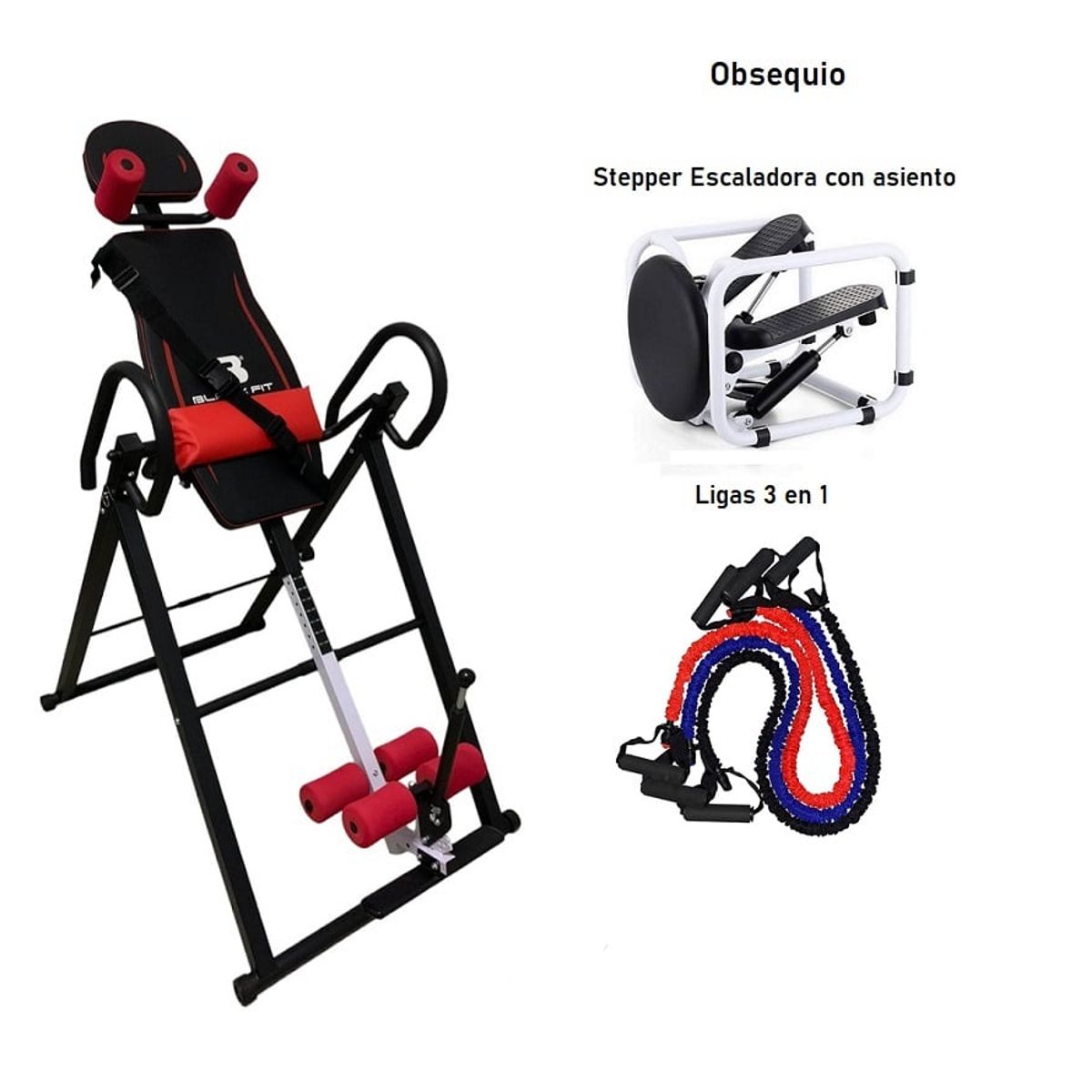 BLACKFIT - TABLA DE INVERSION GRAVITACIONAL 180 ° CON OBSEQUIO