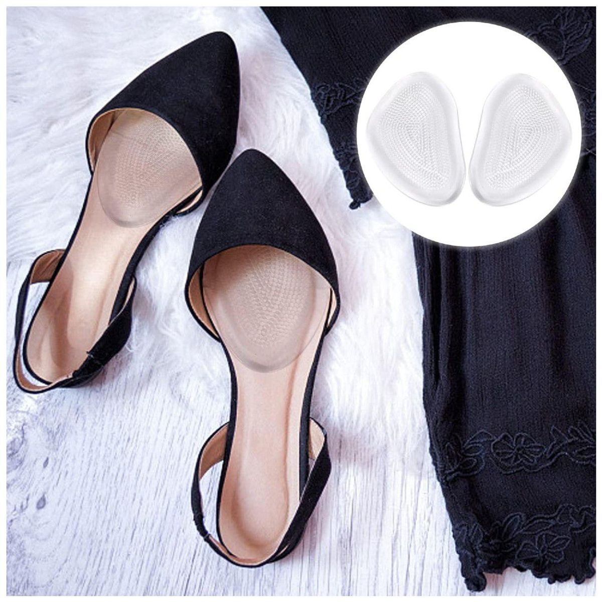 GENERICO - Almohadillas de Gel Antideslizantes para zapatos de Tacón