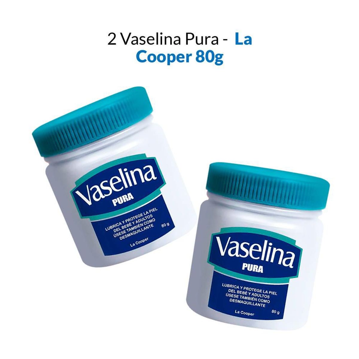 GENERICO - 2 Vaselina Pura La Cooper x 80g