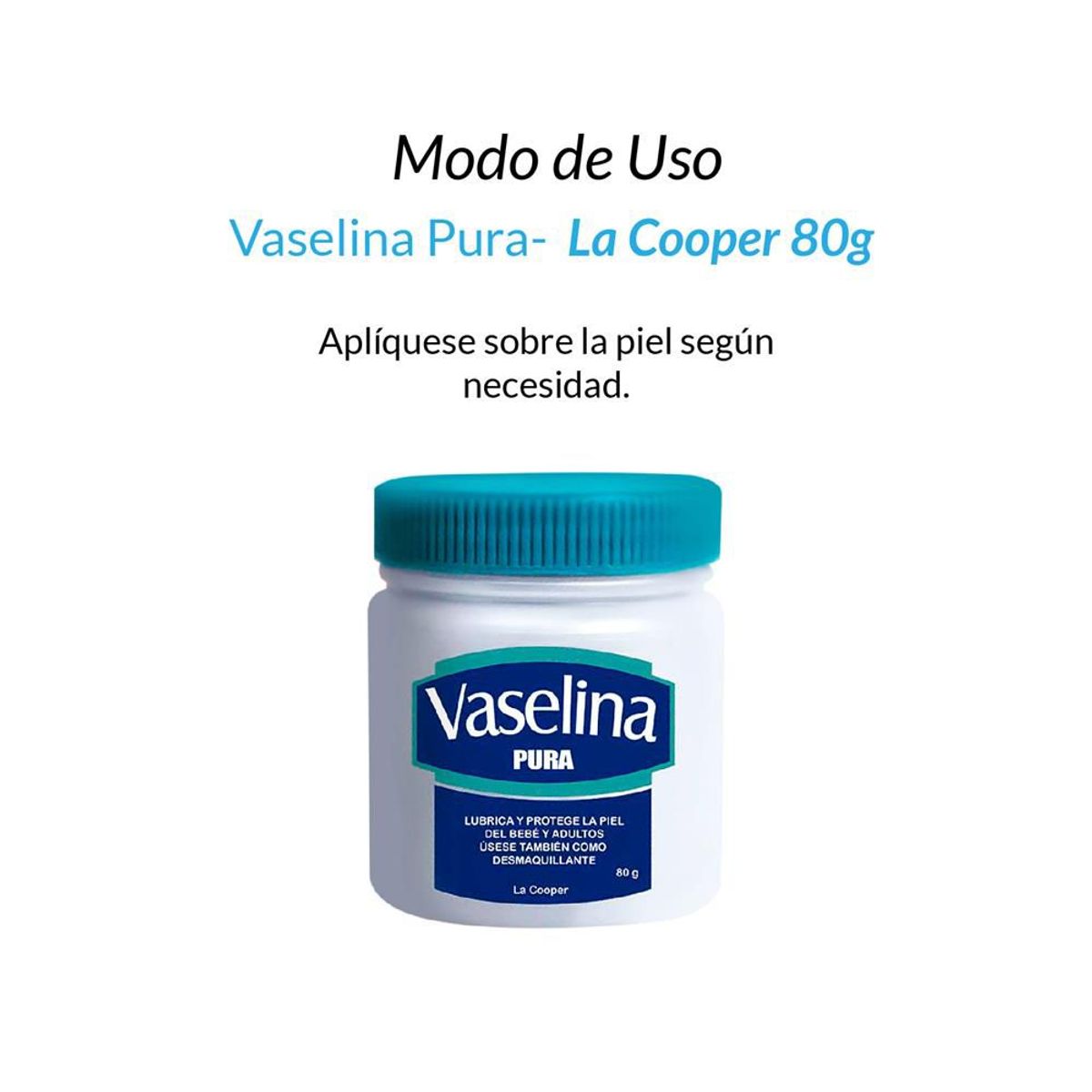 GENERICO - 2 Vaselina Pura La Cooper x 80g
