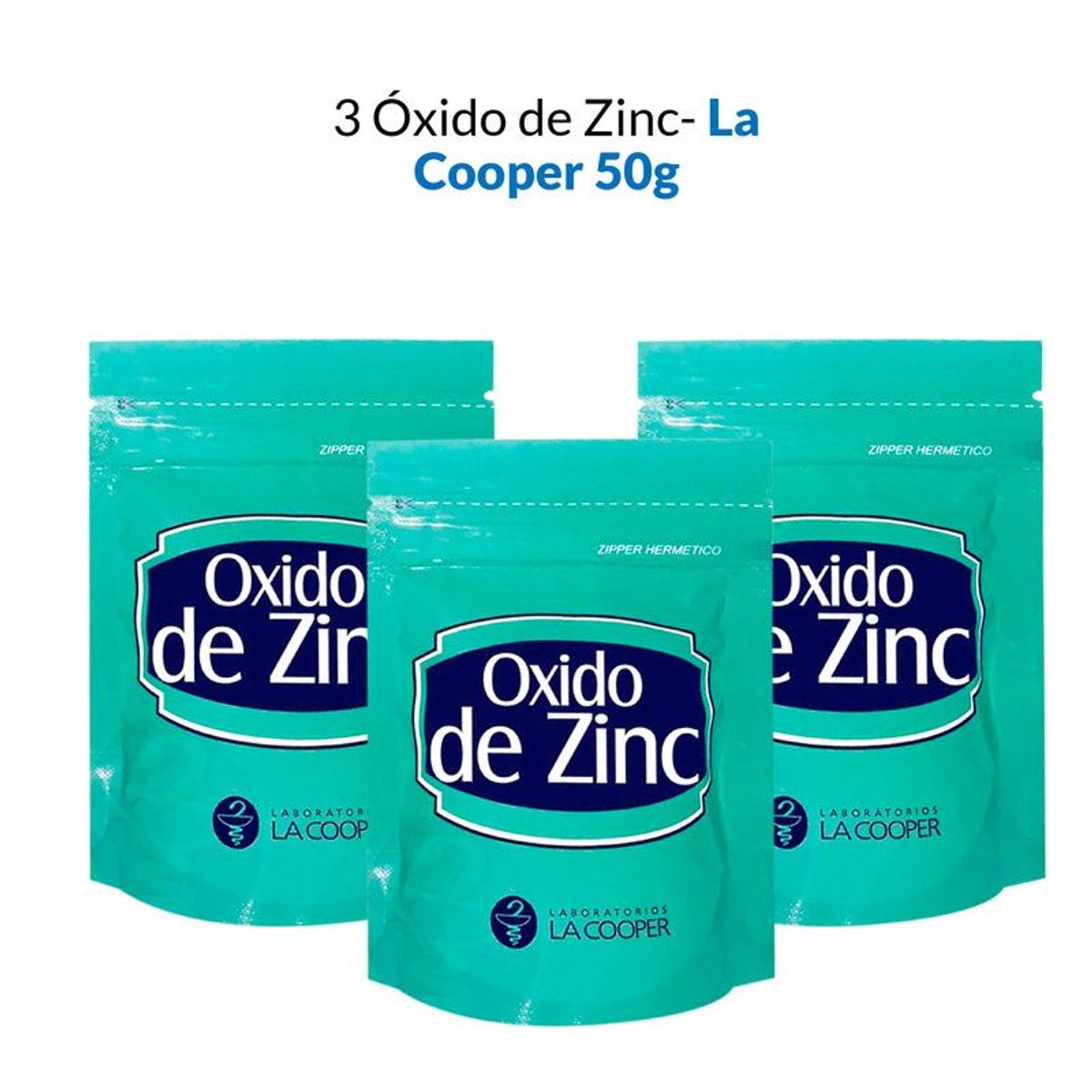 GENERICO - 3 Óxido de Zinc - La Cooper x 50g