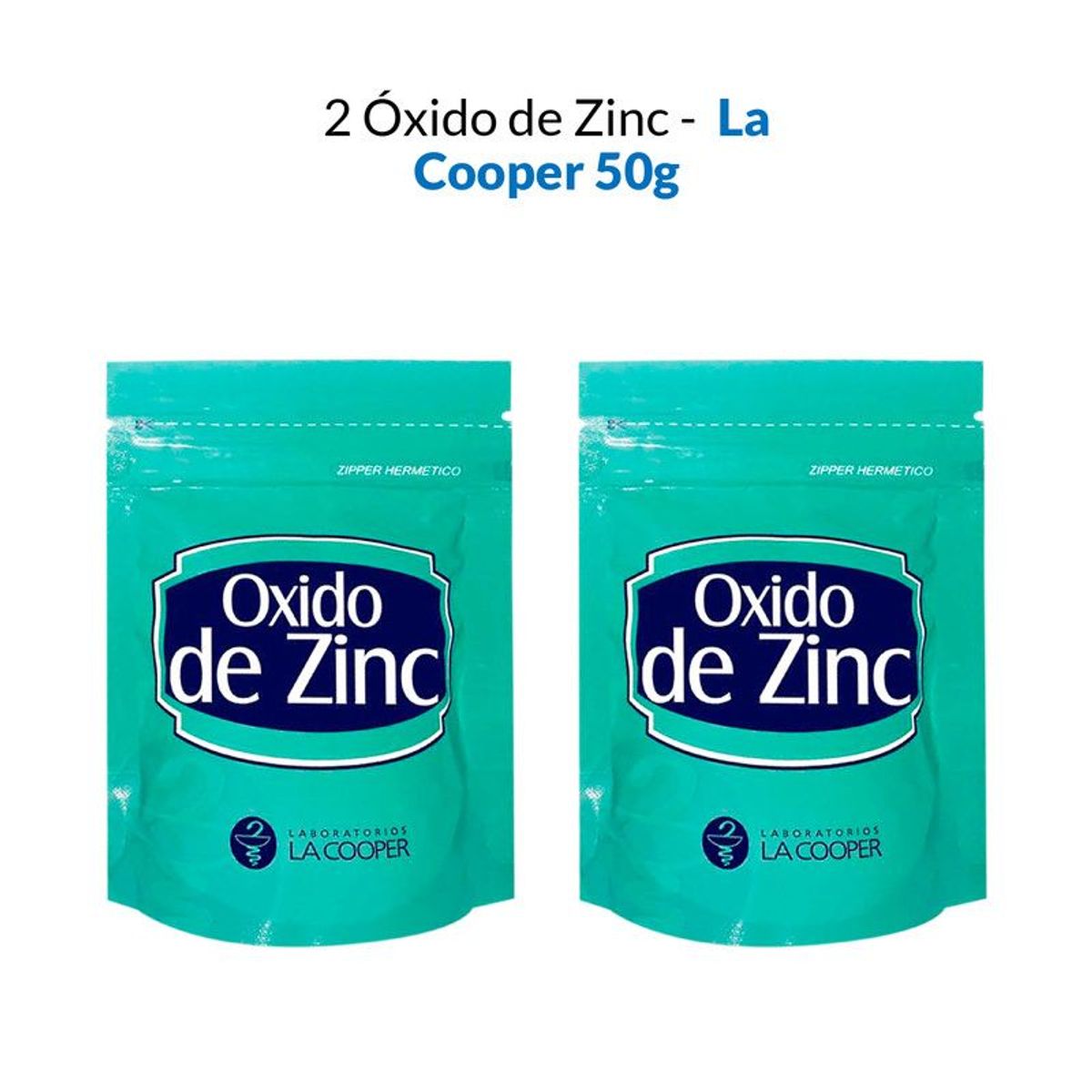 GENERICO - 2 Óxido de Zinc - La Cooper x 50g
