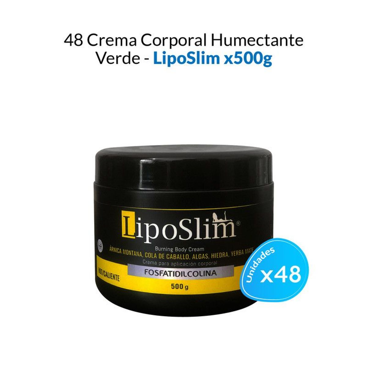 GENERICO - 48 Crema Corporal con Fosfatidilcolina Amarillo - LipoSlim 500gr