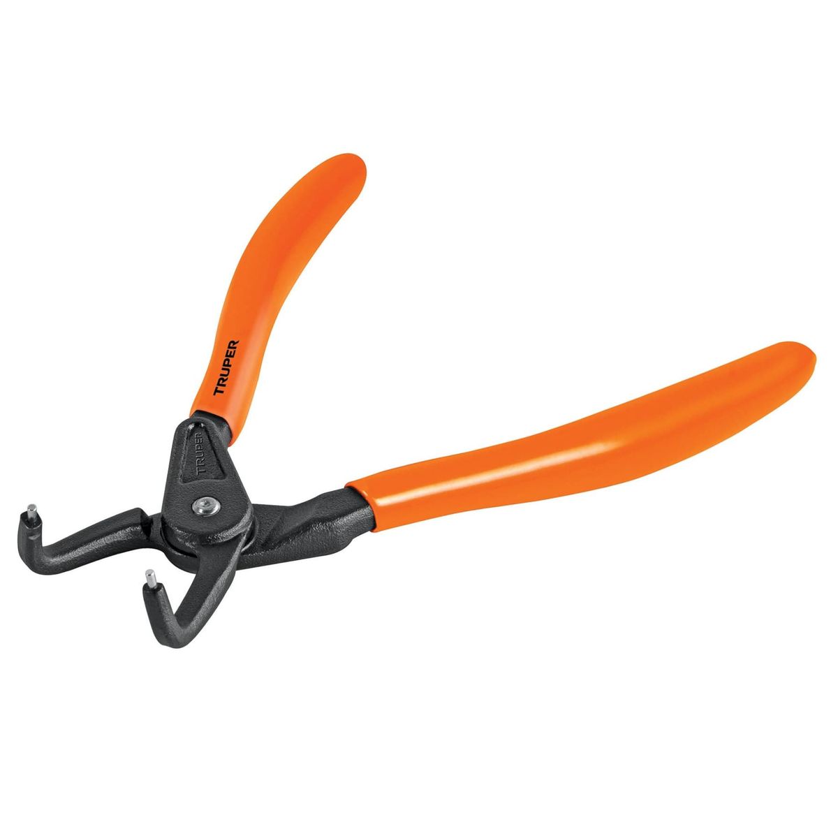 TRUPER - Pinza punta a 90°  para cerrar anillos, mango de PVC
