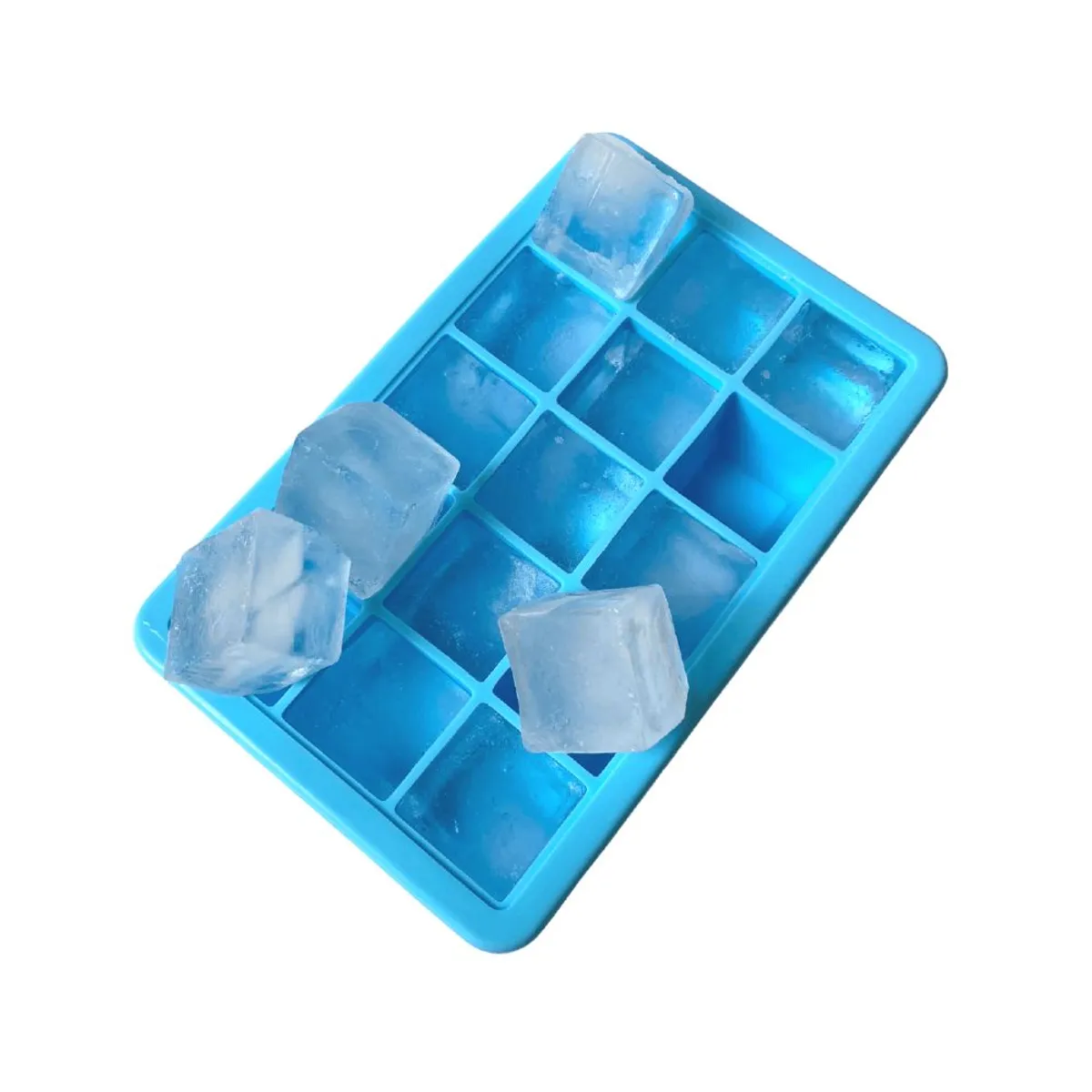 KIOXX - Cubeta de hielo de silicona KIOXX 15 cavidades Celeste