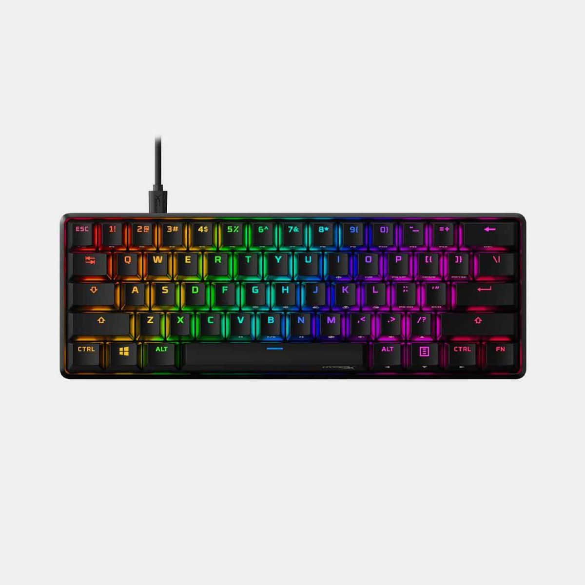 HYPERX - TECLADO HYPERX ALLOY ORIGINS 60 - RED LINEAR SWITCHES (RGB)