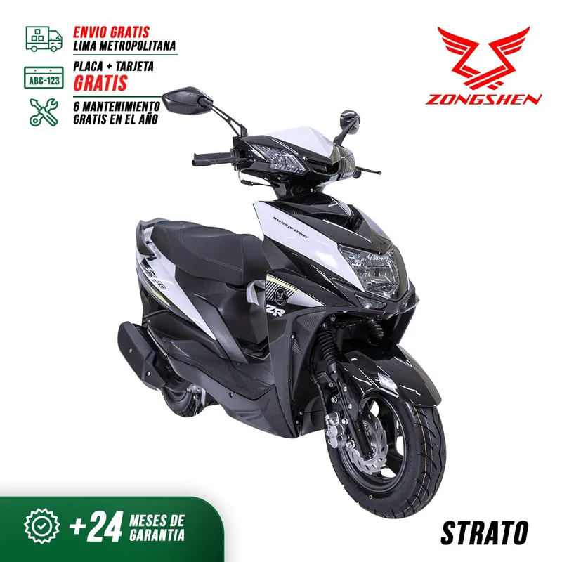 ZONGSHEN - MOTO SCOOTER ZONGSHEN ESTILO EUROPEO STRATO 125CC BLANCO