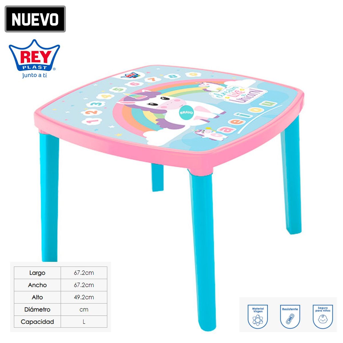 REYPLAST - Mesa kinder Para Niños - Niña Reyplast
