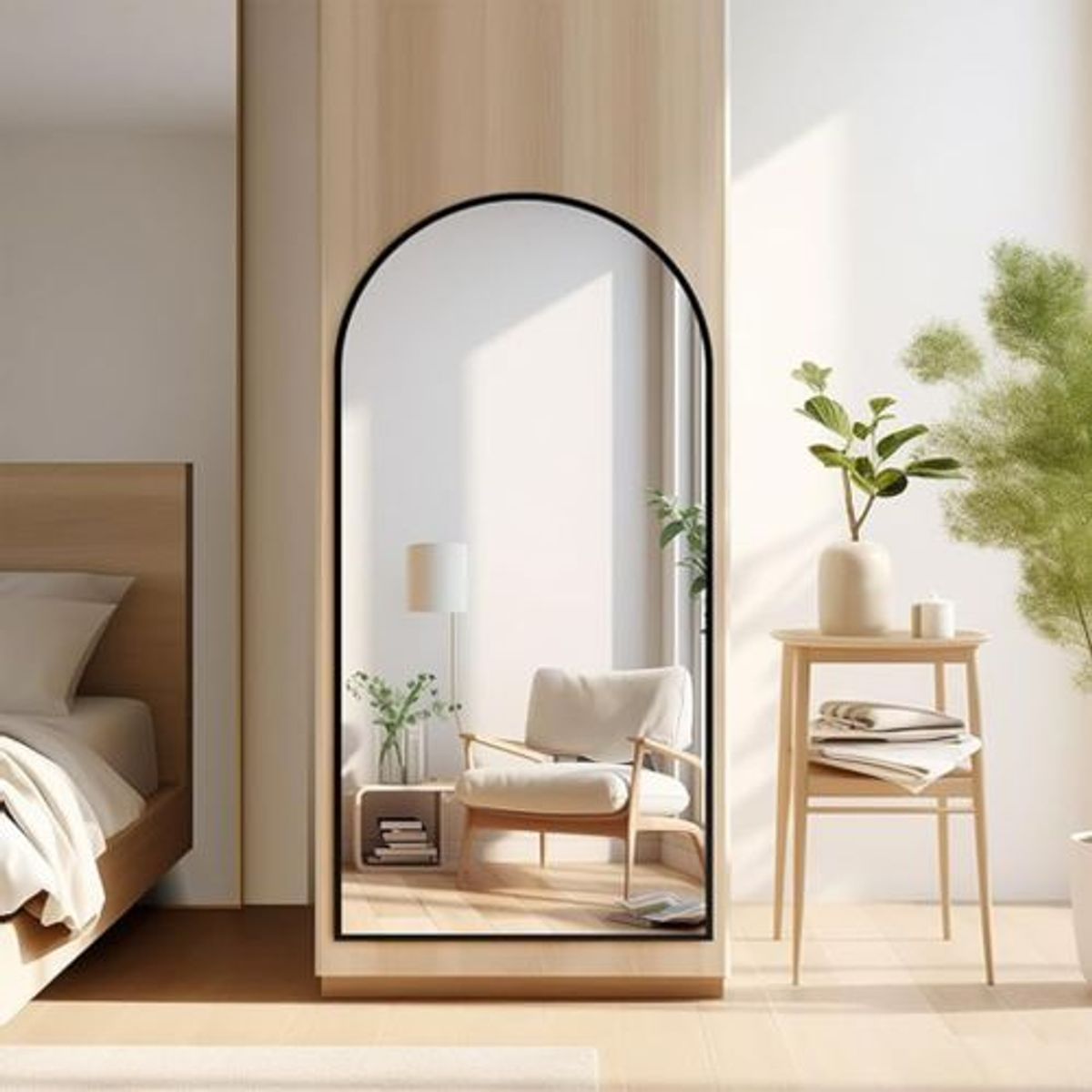 GENERICO - Espejo Arco Negro 180X80 al Horno