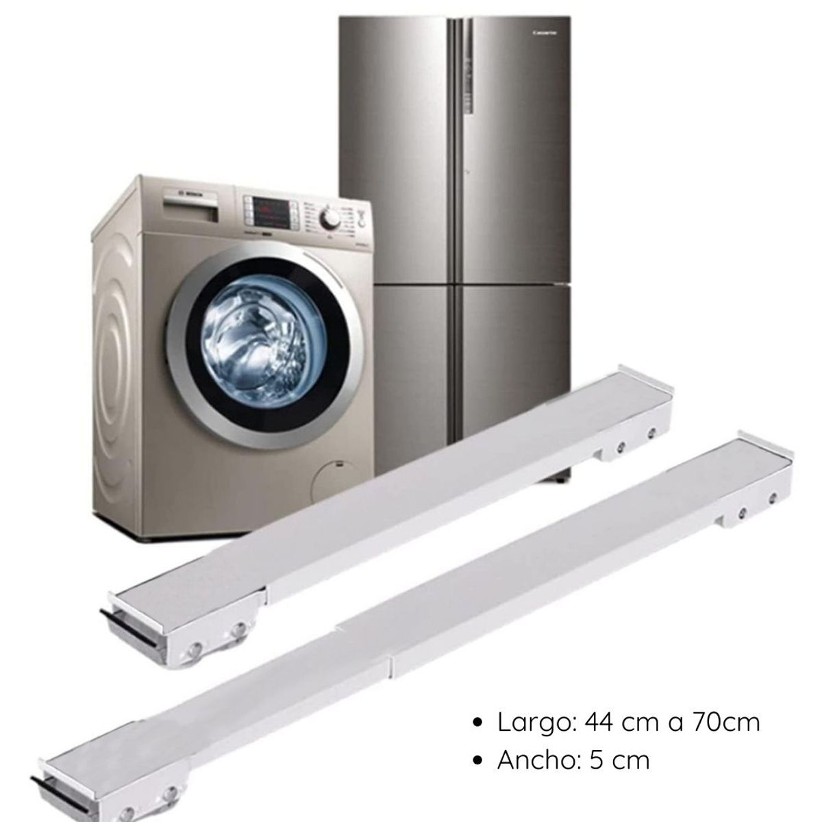 INSPIRA MARKET - Soporte con ruedas para lavadora y refrigeradora