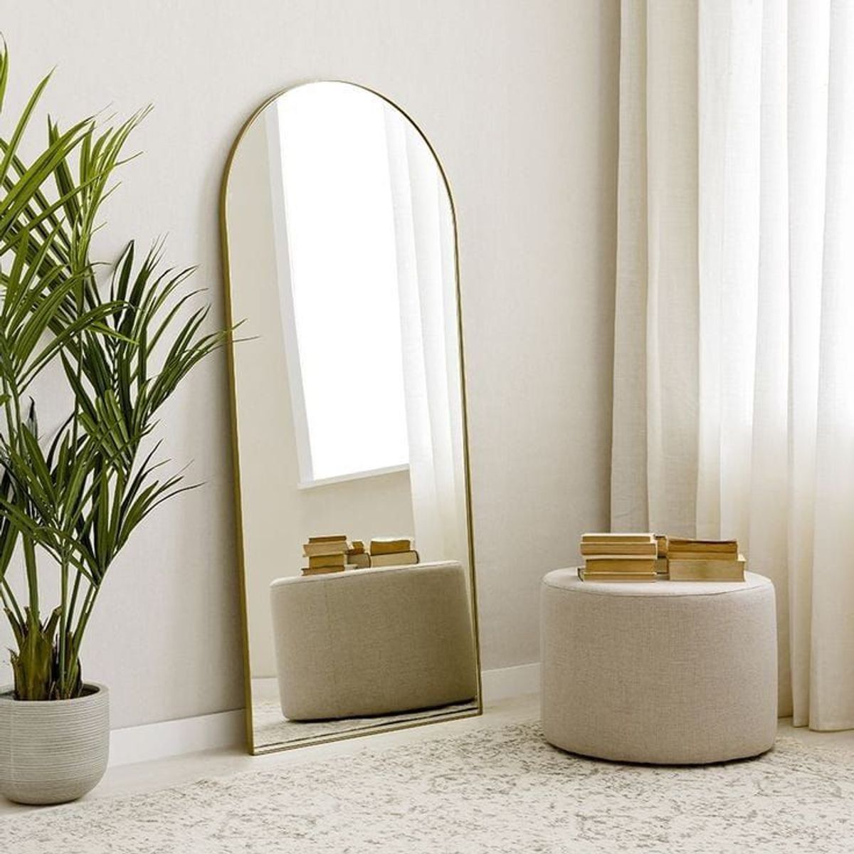 GENERICO - Espejo Arco Dorado 180x75cm