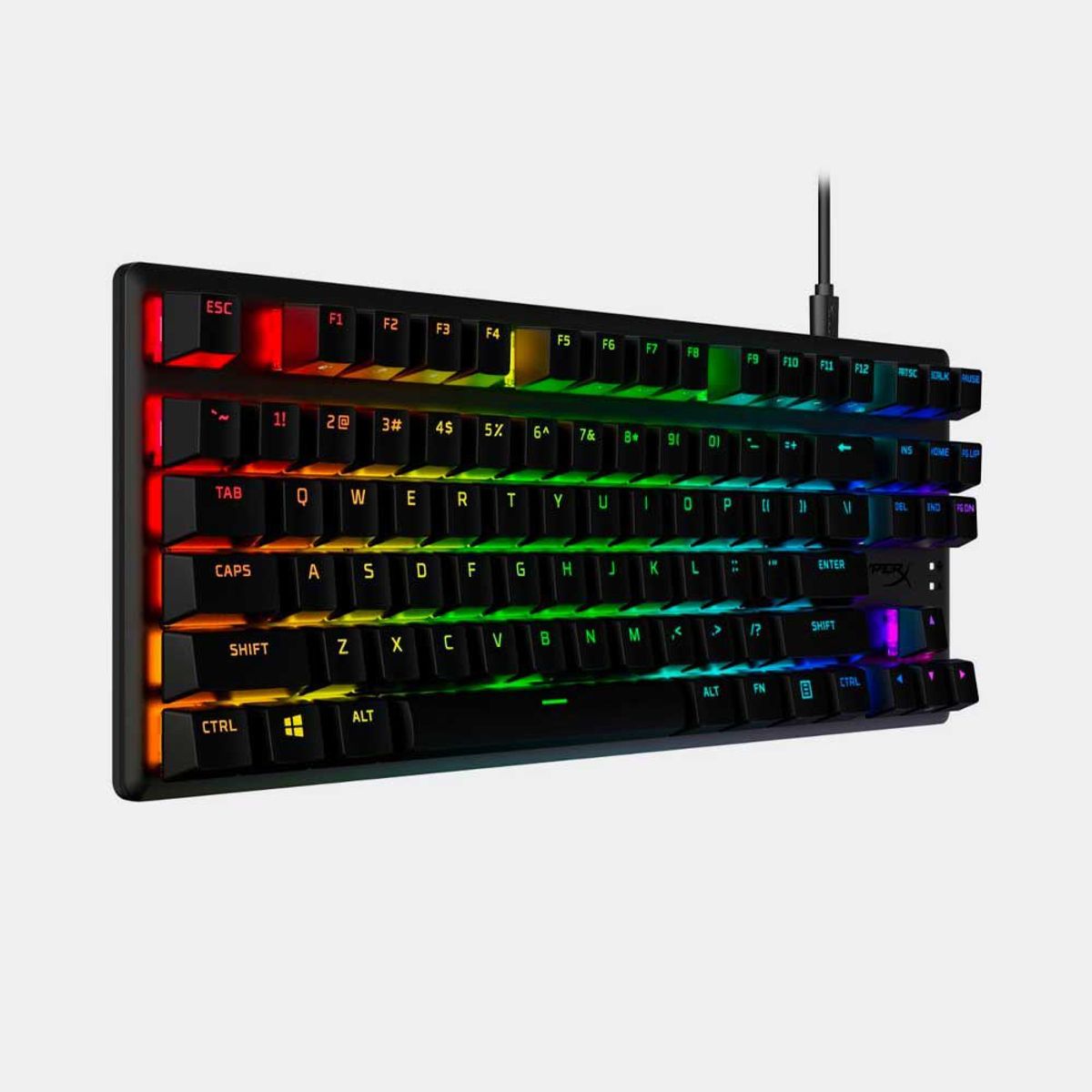 HYPERX - TECLADO HYPERX ALLOY ORIGINS CORE COMPACT TKL BLUE SWITCH RGB