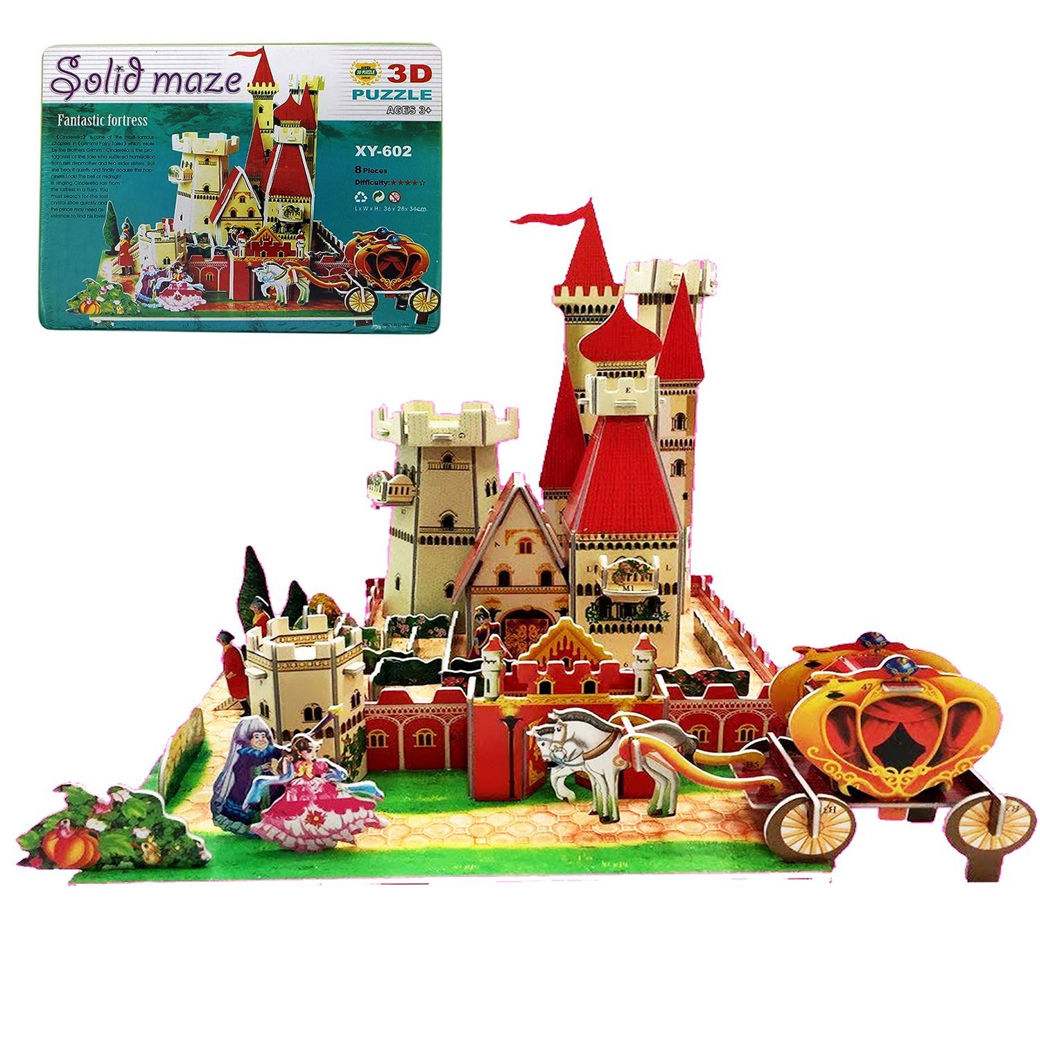 Rompecabezas 3D de Cartón Castillo Fantástico GENERICO