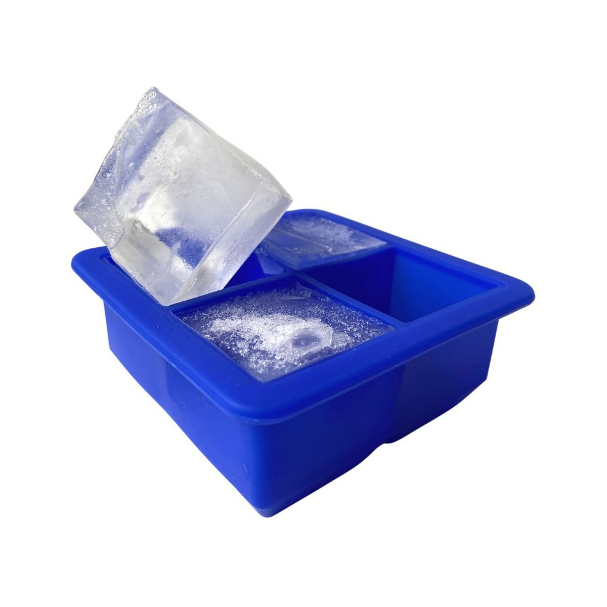 KIOXX - Cubeta de hielo de silicona KIOXX 4 cavidades Azul