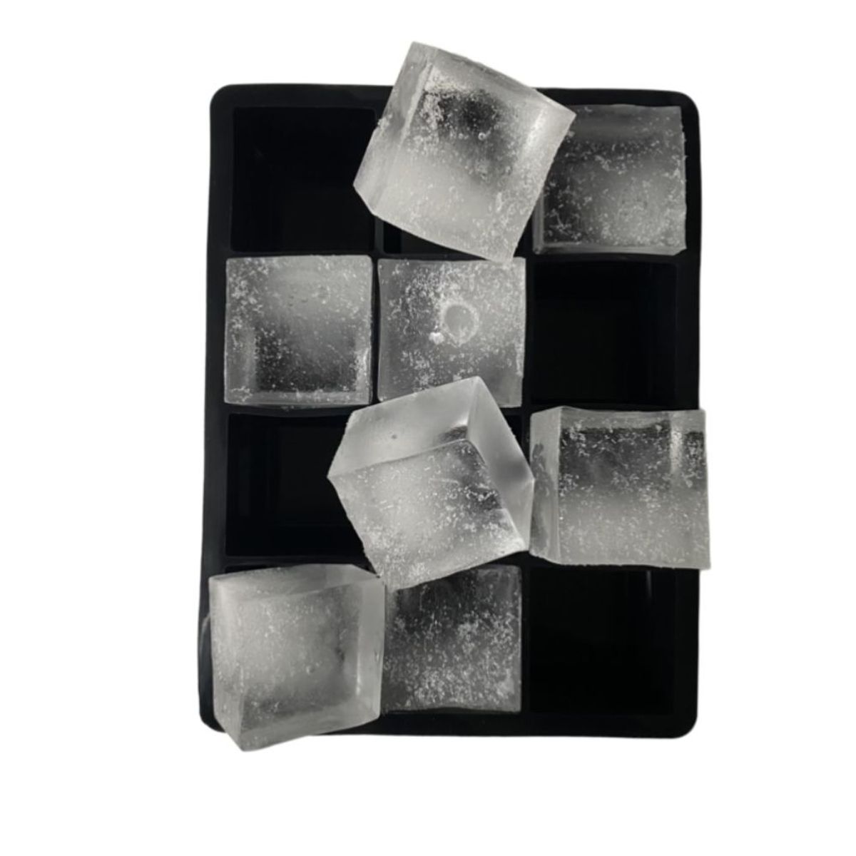 KIOXX - Cubeta de Hielo de Silicona 12 Cavidades KiOXX Negra