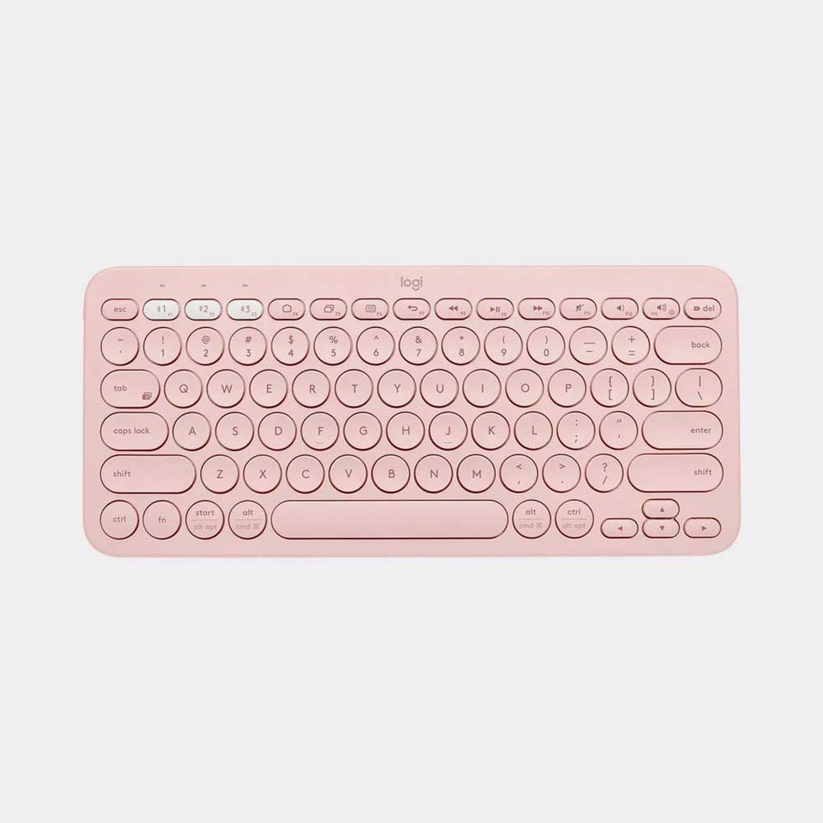 LOGITECH - TECLADO LOGITECH MULTIDEVICE K380 BLUETOOTH ROSE SPANISH