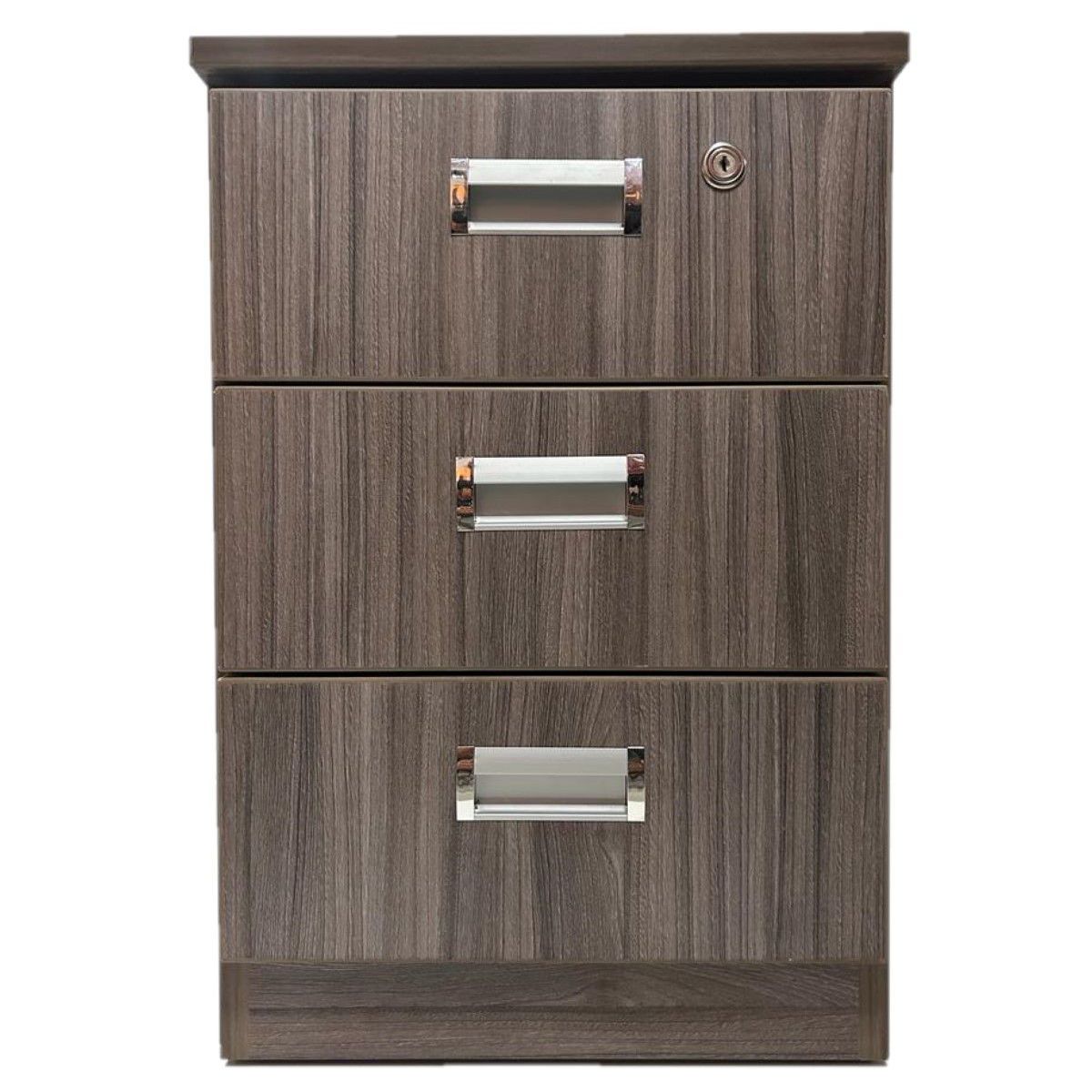 GENERICO - VELADOR DE 03 CAJONES COLOR HUMO