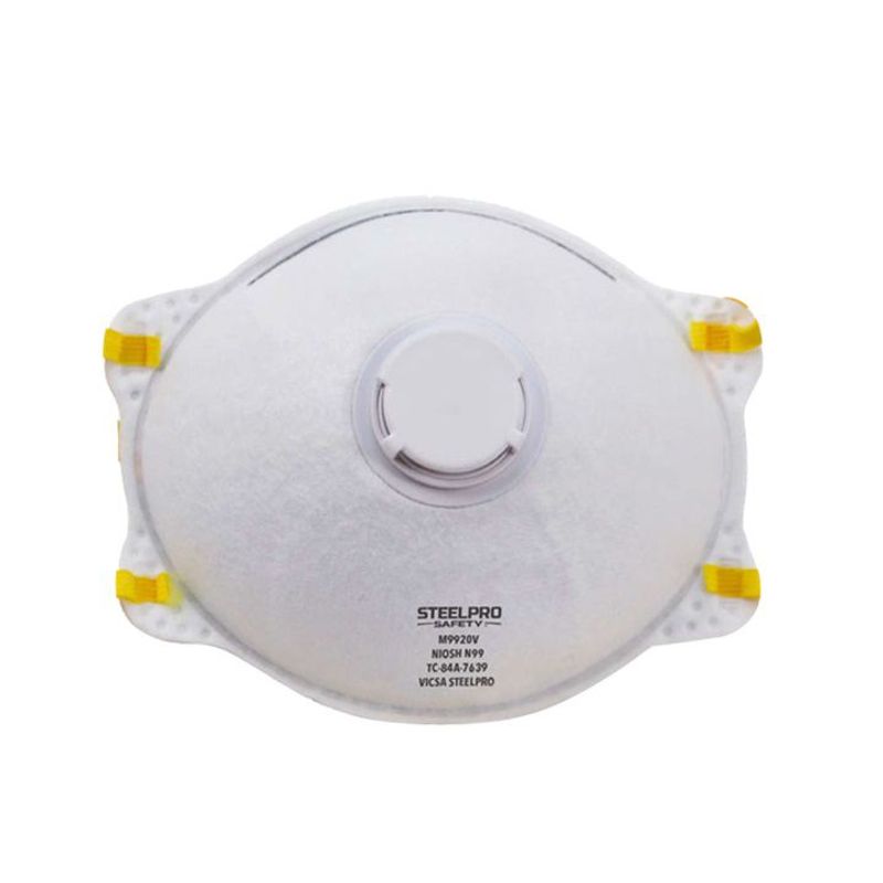 STEELPRO - RESPIRADOR DESCARTABLE N99 M9920V STEELPRO (CAJA DE 10 UND)