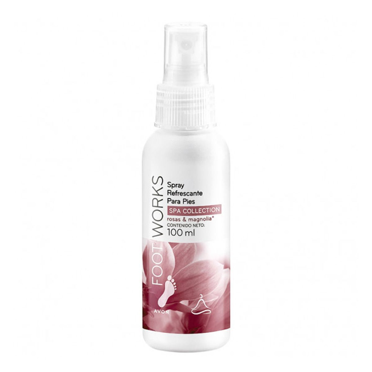 AVON - Desodorante Para Pies Spray Rosas y Magnolias Foot Works 100Ml