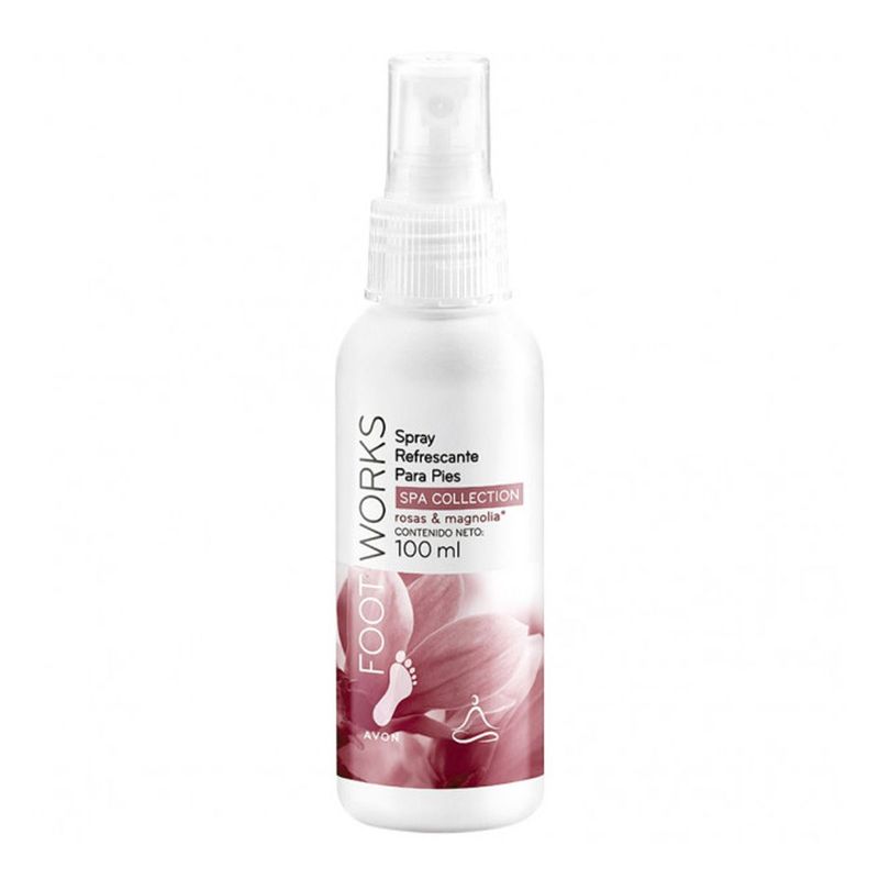 AVON - Desodorante Para Pies Spray Rosas y Magnolias Foot Works 100Ml