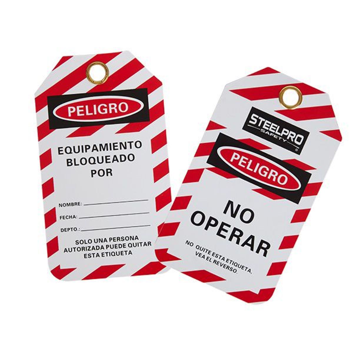 STEELPRO - TARJETA NO OPERAR LOCK OUT (PACK X 10 UND)