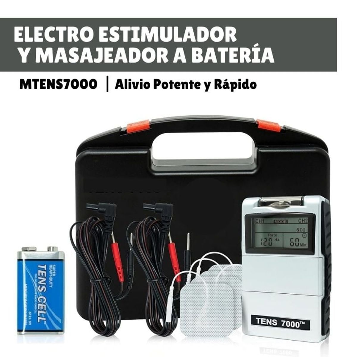GENERICO - Estimulador y Masajeador Eléctrico TENS7000