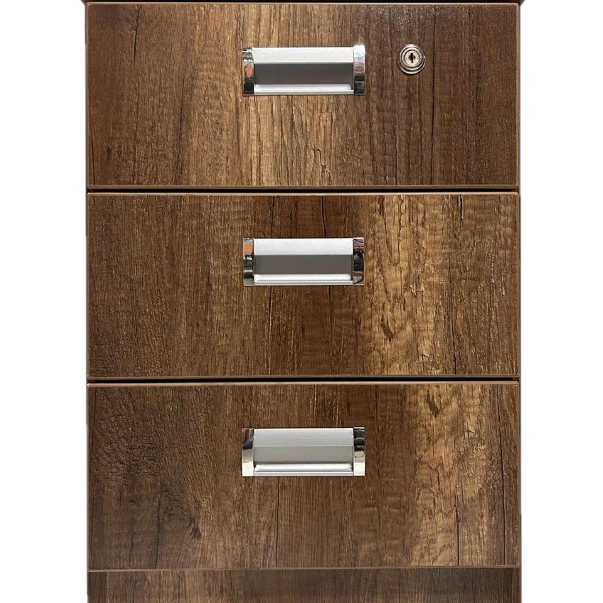 GENERICO - VELADOR DE 03 CAJONES COLOR CARAMELO