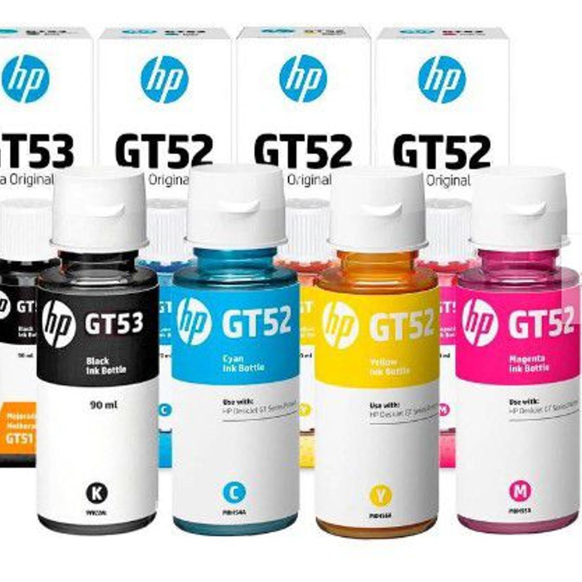 EPSON - KIT Tinta HP GT52 y GT53 Pack 4 en 1