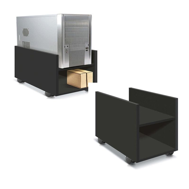 AMUEBLE - Soporte cpu Repisa para estabilizador  NEGRO mendoza