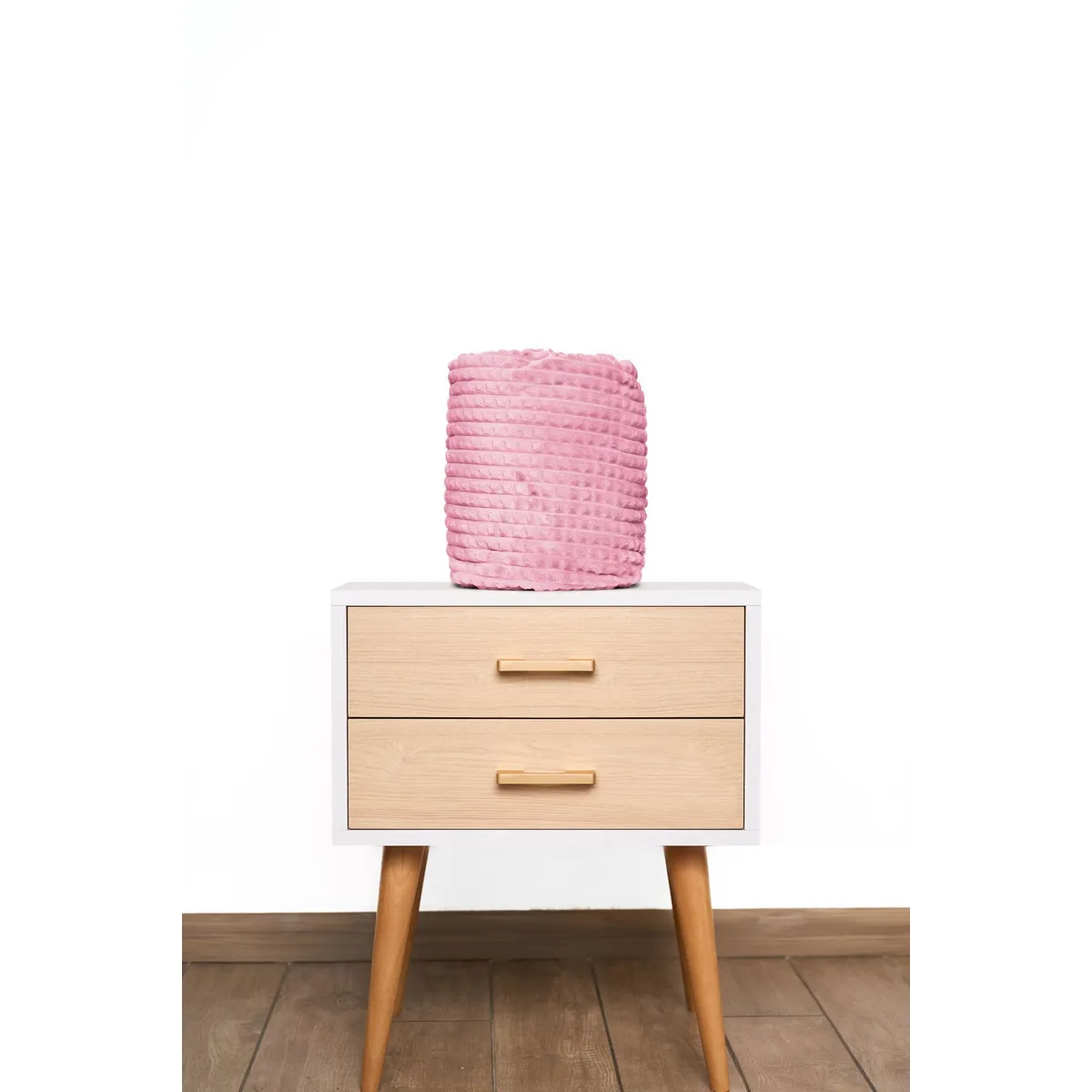 COBITEX HOME - Manta de invierno rosa 230x180cm con textura de corderito cobitex